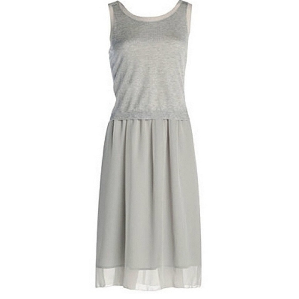 NIC+ZOE Gray Sleeveless Sundress